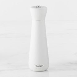 Williams Sonoma Black &amp; White Wood Salt &amp; Pepper Mills, 7"