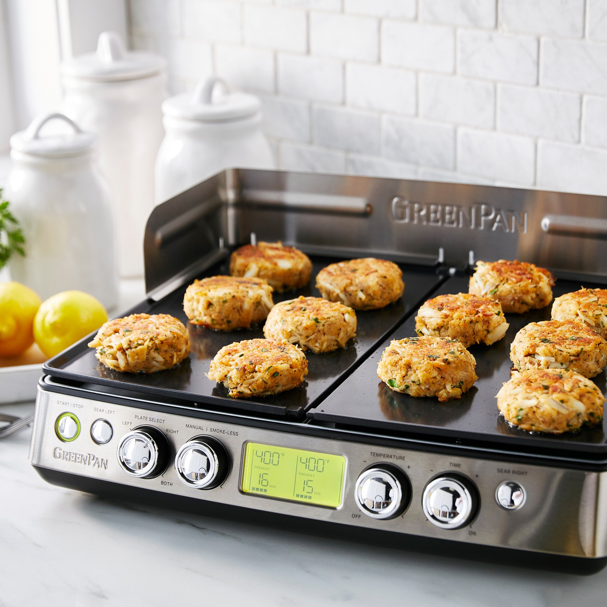 GreenPan Premiere Smoke-Less Grill & Griddle with Ceramic Nonstick Coating Sansujyuku sansujyuku.com