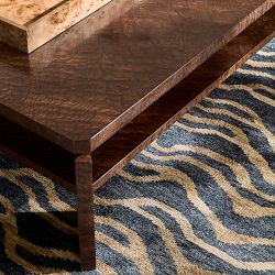 Tiger Stripe Hand Knotted Rug