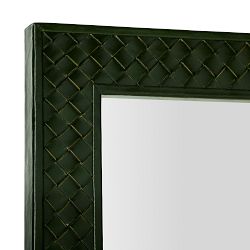 Woven Leather Mirror