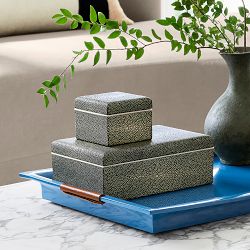 Faux Shagreen Box