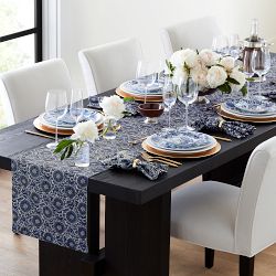 Marlo Thomas x Williams Sonoma Blue Table Runner