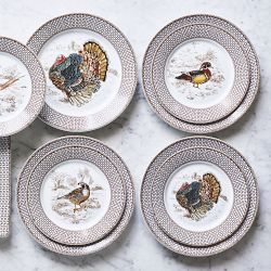 Plymouth Gate Mixed Salad Plates, Set of 4