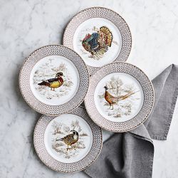 Plymouth Gate Mixed Salad Plates, Set of 4