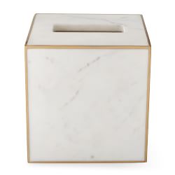 White Marble and Brass Bath Collection