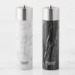 Williams Sonoma Signature Marble Salt &amp; Pepper Mills Set, 9"