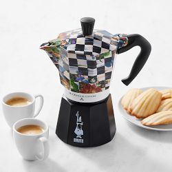 Bialetti Moka MacKenzie-Childs Stovetop Espresso Maker, Courtly Flower Market