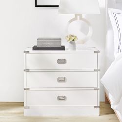 Campaign 3-Drawer Nightstand (26")