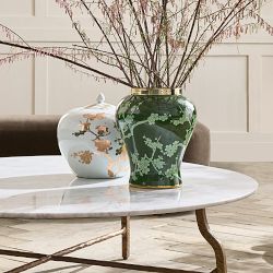 White and Gold Ginger Jar