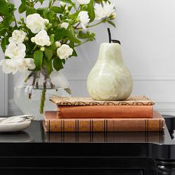 Green Onyx Pear Sculpture