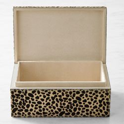 Cheetah Printed Hide Box