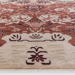 Tibetan Cloud Hand Knotted Rug, Henna