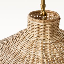 Carmel Rattan Tapered Pendant