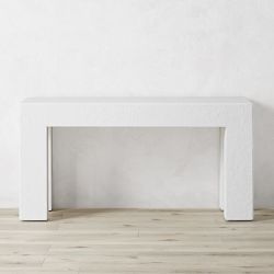 Matte White Console Table (60")