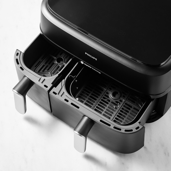 Accessoires Pour Friteuse à Air Philips Dual Basket Série 3000 - Support, Brochettes, Pinceau, Coques Silicone Support Friteuse Dual Basket