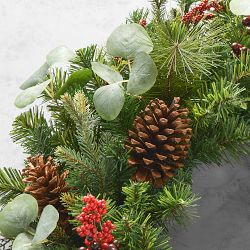 'Tis the Season UV Protected Pre-Lit Faux Wreath &amp; Garland