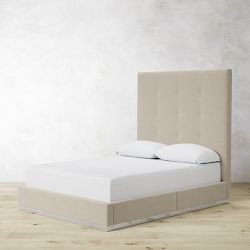 Brooklyn Box-Tufted Upholstered Storage Bed &amp; Headboard