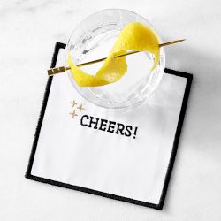 Embroidered Sentiment Coasters, Set of 4