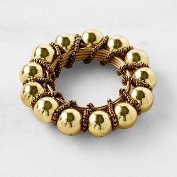 Gold Crown Napkin Rings, Set of 4