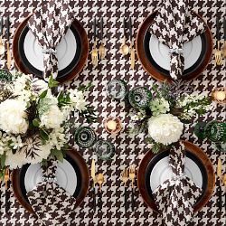 Houndstooth Napkins, Set of 4