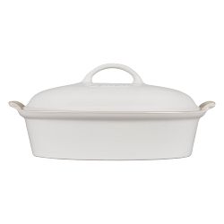 Le Creuset Heritage Stoneware Oval Covered Casserole, 4-Qt.