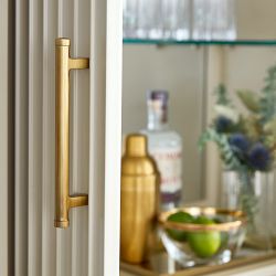 Lewis Bar Cabinet, Bone (36")