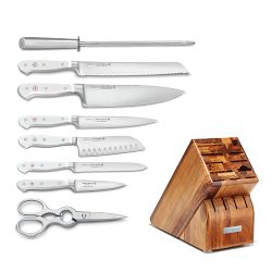 WÜSTHOF Classic White Knife Block, Set of 9