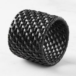 Black Hapao Napkin Rings, Set of 4