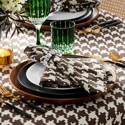 Houndstooth Round Tablecloth