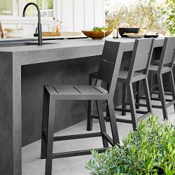 Larnaca Outdoor Slate Grey Metal Stools