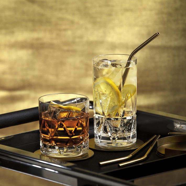 Orrefors Peak Double Old-Fashioned Glasses Set | Williams Sonoma