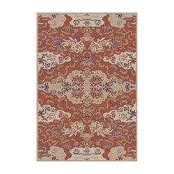 Tibetan Cloud Hand Knotted Rug, Henna