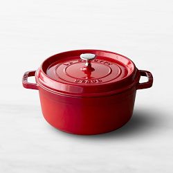 Staub Enameled Cast Iron Round Dutch Oven, 4-Qt., Cherry
