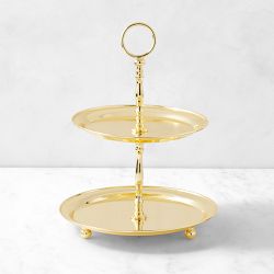 Heirloom Gold 2-Tiered Stand