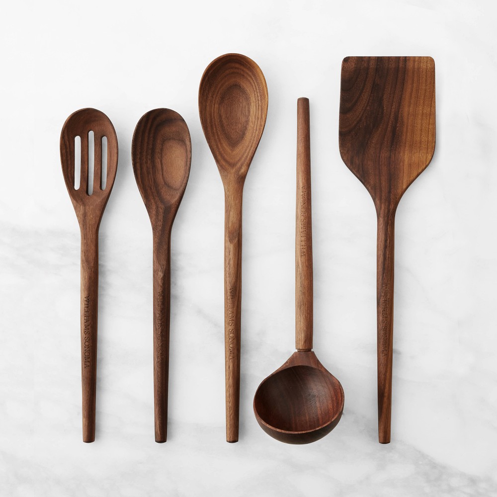 Williams Sonoma Walnut Essential Utensils, Set of 5 - Set of 5