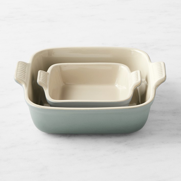 Le Creuset Heritage Stoneware Baker Set of 2 | Williams Sonoma