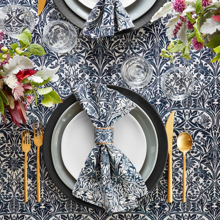 Morris & Co. Bluebell Tablecloth | Williams Sonoma