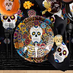 Day of the Dead Salad Plates