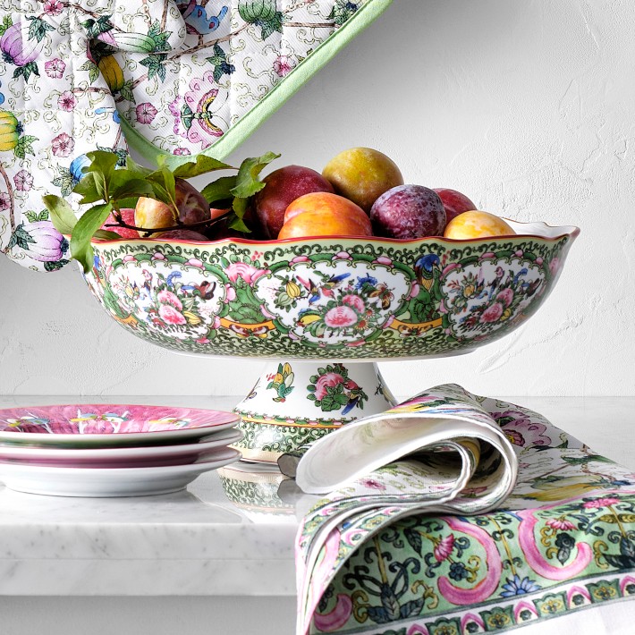 Famille Rose Porcelain Fruit Bowl | Williams Sonoma