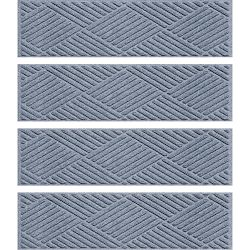 Waterhog Diamonds Commercial Grade Indoor/Outdoor Stair Treads, Set of 4