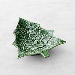 Bordallo Pinheiro Christmas Tree Individual Bowl, Green, Small