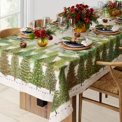 Holiday Forest Tablecloth, Forest Green