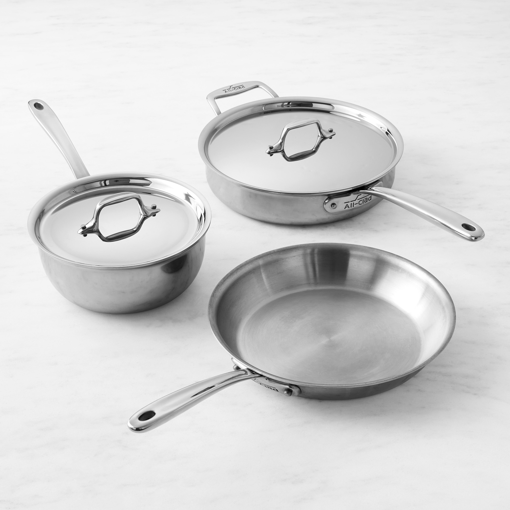 All-Clad G5 Graphite Core Stainless-Steel 5-Piece Cookware Set Simolary simolary.com