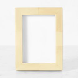 OPEN BOX:Bone Tile Picture Frames, 4" X 6", Ivory