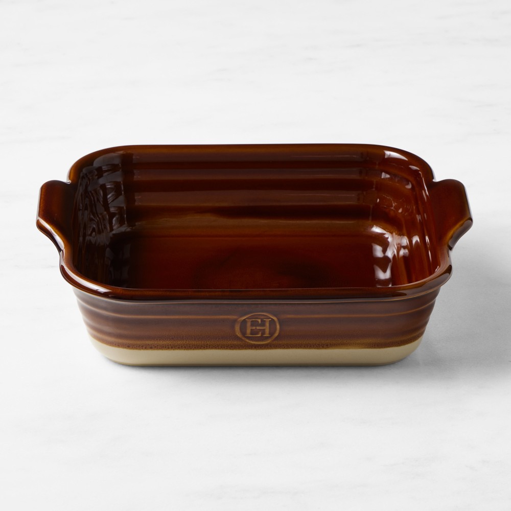 Emile Henry French Ceramic Potter Square Baker, 2.5 Qt. - Caramel