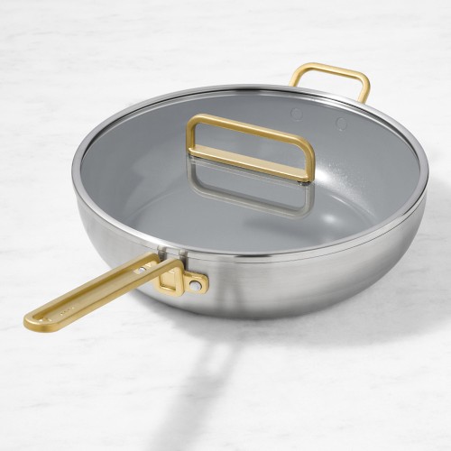 GreenPan Stanley Tucci Stainless-Steel Ceramic Nonstick Essential Stanley Pan Simolary simolary.com