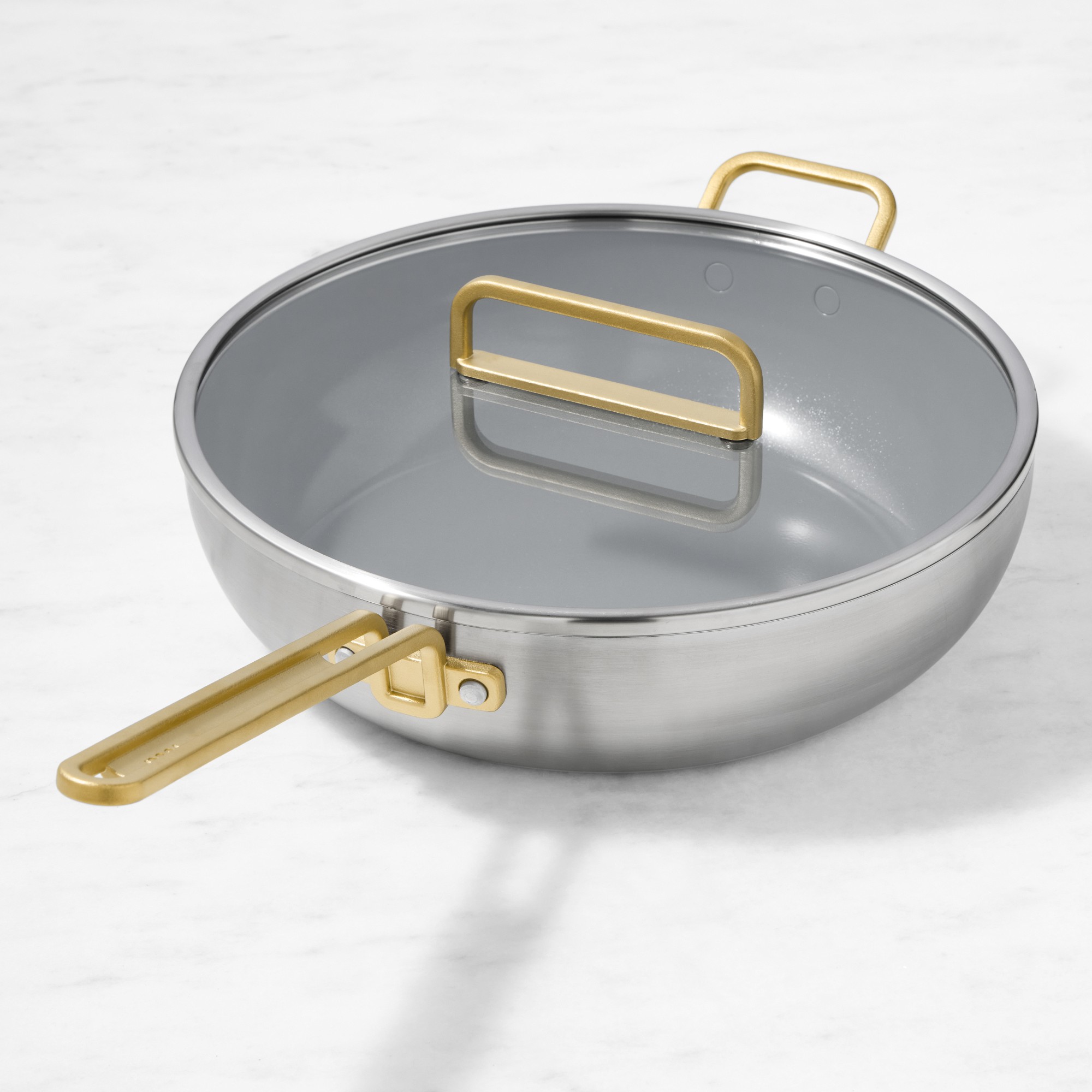 GreenPan Stanley Tucci Stainless-Steel Ceramic Nonstick Essential Stanley Pan Simolary simolary.com