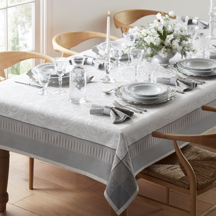 Jacquard Malta Tablecloth | Williams Sonoma