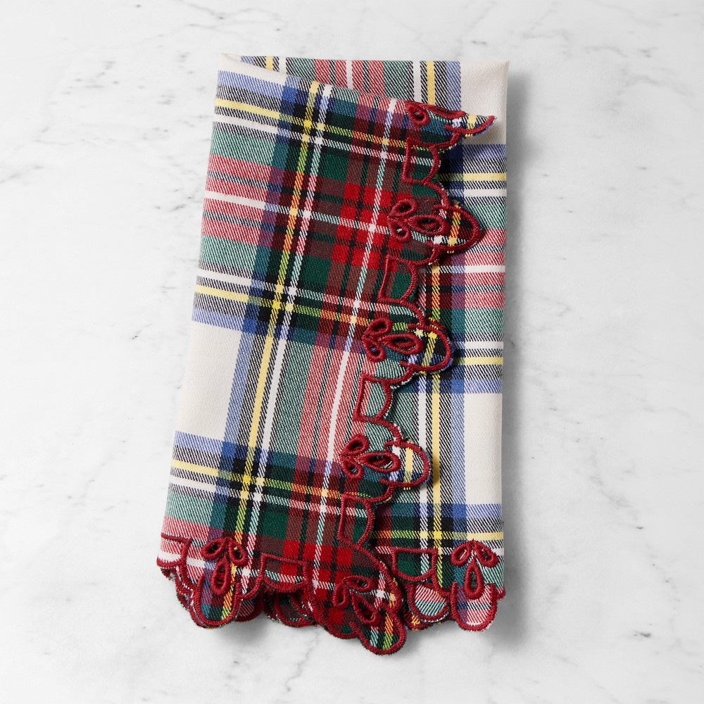 Scottish Amalfi Napkins - Red