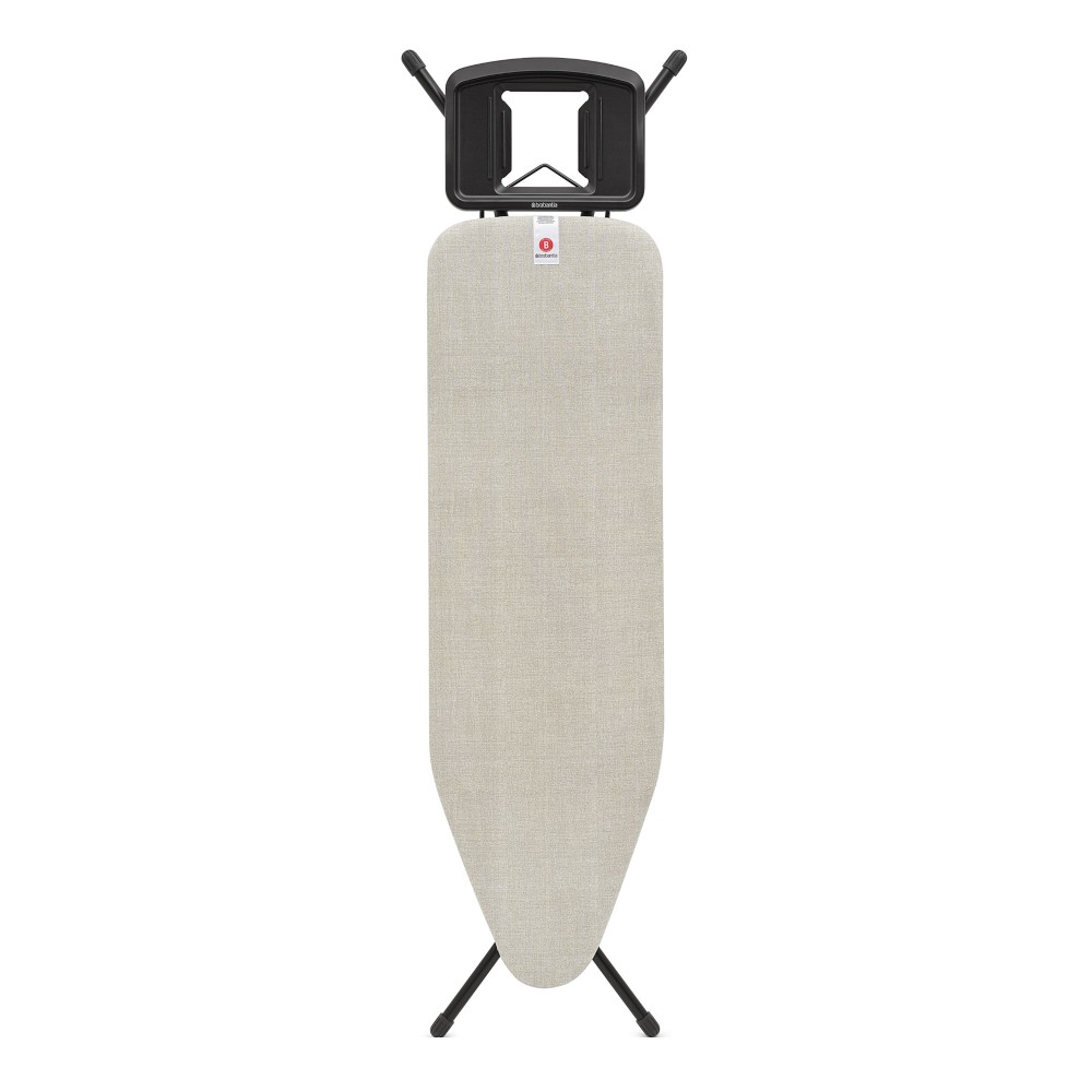 Brabantia Ironing Board with Solid Steam Iron Rest - Black Frame Denim Gray